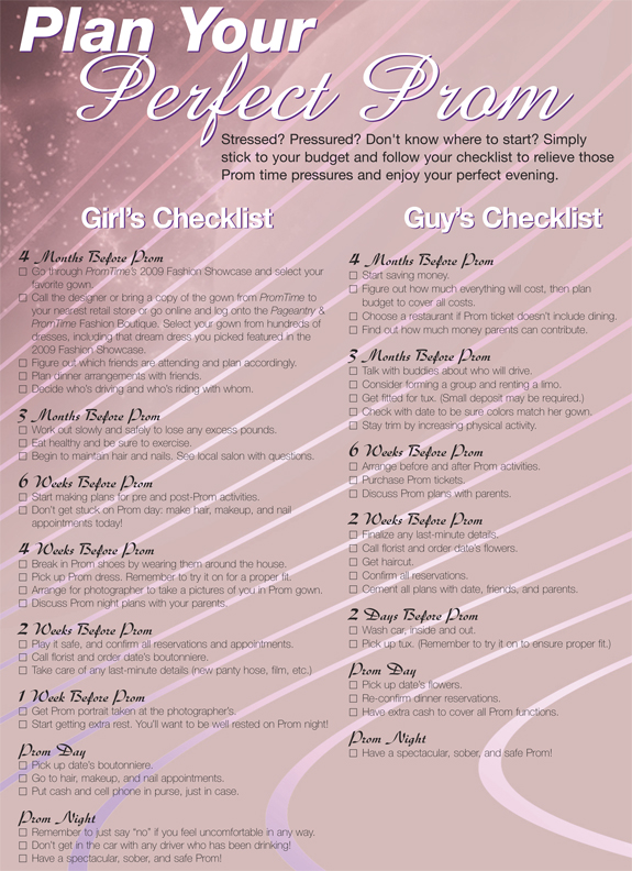 Prom Checklist 2009 Pageantry magazine Pageant, Prom, Fashion