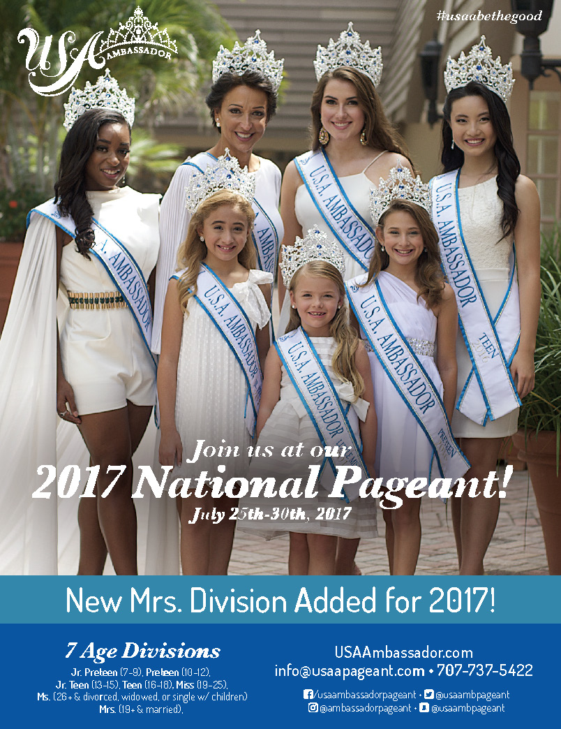 As Seen in Pageantry magazine Advertising