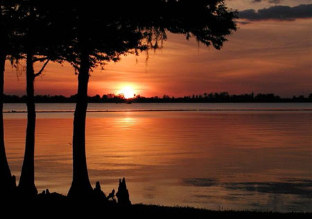 Cypress gardens sunset