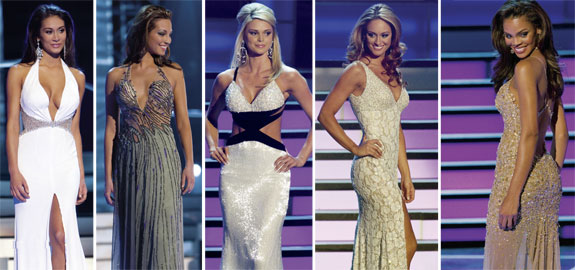 Miss USA 2008 Final Five Gowns