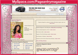 Pageantry MySpace page