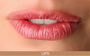 Model Megan Clementi - lips