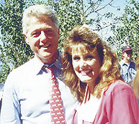 Clinton and Mrs. Wyoming