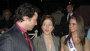 Rocco DiSpirito, Edie Falco, and Shelly Hennig