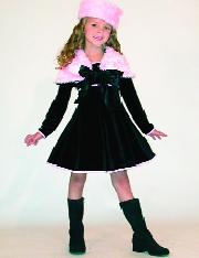 Model wearing children's fashions by Hollywood Babe