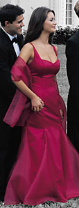 Red Scala gown