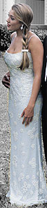 Silver Claire's gown