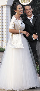White Feisty gown