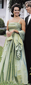 Green Alyce gown
