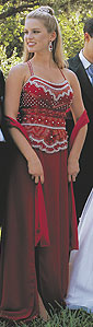 Red Putros gown
