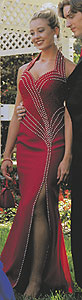 Red Landa gown