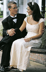 White Tiffany Designs gown