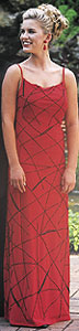 Red Cassandra gown