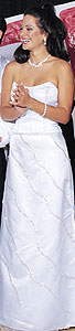 White Tiffany Designs gown