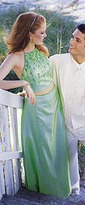 Le Gala Green Prom dress