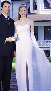 Feisty-LeRaye White Promgown