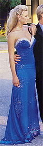 Claire's Collection Blue Prom Gown