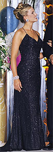 Because of Love Black Prom gown
