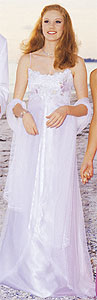White Loralie Prom gown