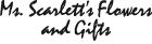 Ms. Scarlett's Flowers and Gifts logo