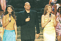 Ali Landry, Sinbad, Julie Moran photos