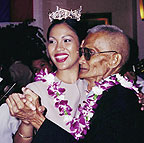 Angela Baraquio and her grandfather