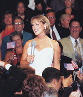 Miss New York in the audience