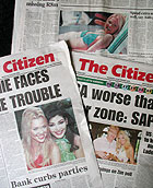 South African newspaper photo