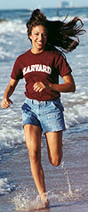 Erika Harolds run on the Atlantic City beach.