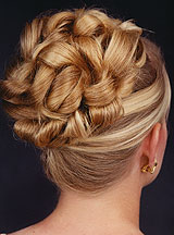 Braided updo rear view