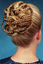 Braided updo rear view
