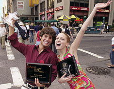 Jackie & Laura celebrating photo