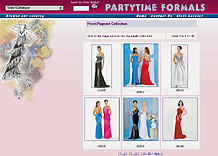 PartyTime Formals web site