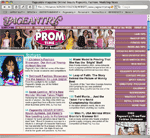Pageantry magazine's homepage