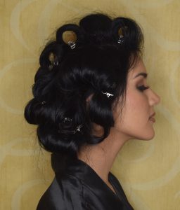 chignon hairstyle, easy chignon, pageant hair, prom hair