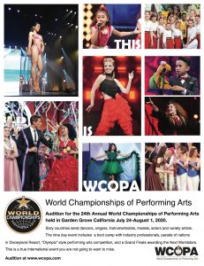 WCOPA, performong arts competition. modeling competition, international competitions, modeling, runway modeling, dance, singing, acting