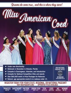 pageant, beauty pageant, national pageant, miss american coed pageant, scholarship pageant, pageants