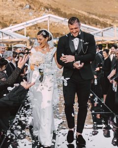 Miss Universe 2017 Demi-Leigh Nel-Peteers marries former Florida Gators quarterback and Heisman winner Tim Tebow in her homeland of South Africa before an estimated 300 guests.