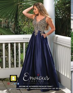 Envious Couture is a fashion designer and manufacturer of prom dress, pageant gown, pageant evening gown, and homecoming dress. Envious Couture is a social occasion dress division of Karishma Creations.