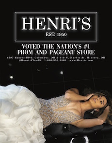 Henri's Henri's is a national fashion boutique specializing in prom dres, pageant gown, pageant evening gown, and bridal dresses.