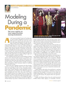 pandemic, modeling, modeling tips, pageantry, pageantry magazine