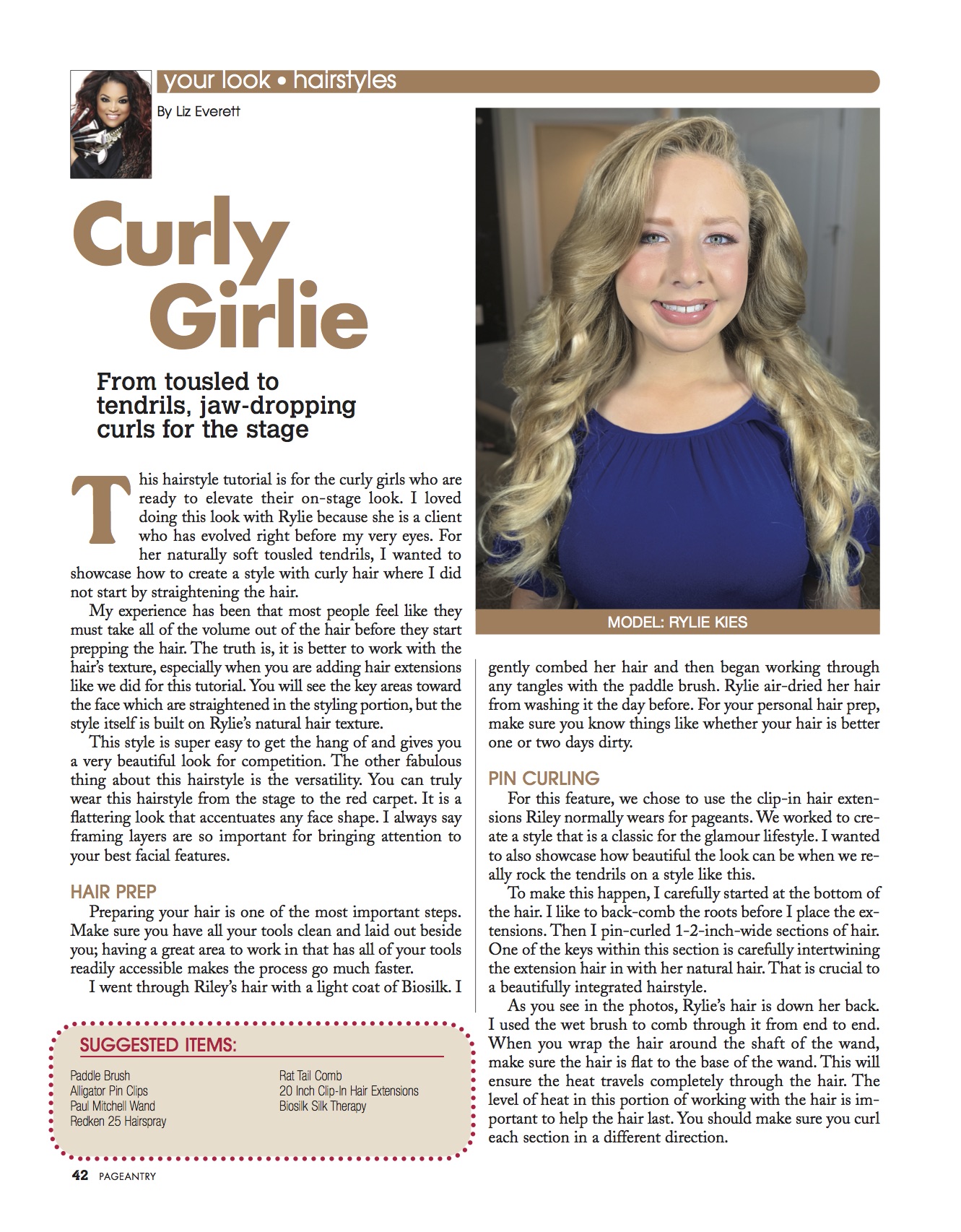 Curly Girlie - Pageantry Magazine