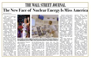 miss america, miss america pageant, mao, miss america organization, grace stanke, nuclear power, nuclear energy